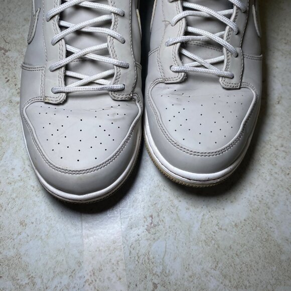 Nike Dunk High Premium Sneakers Size 9.5 Beige & Red Plaid Lining 845055-201 - Picture 6 of 9